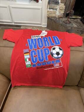 Vintage 1994 World Cup Tee Shirt Size Large, USA Made, NWT